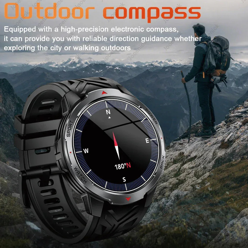 New T-Rex3 Pro 1100mAh Battery Smart Watch Men Compass 5ATM Waterproof Bluetooth Call Heart Rate Sports Run tracker Smartwatch