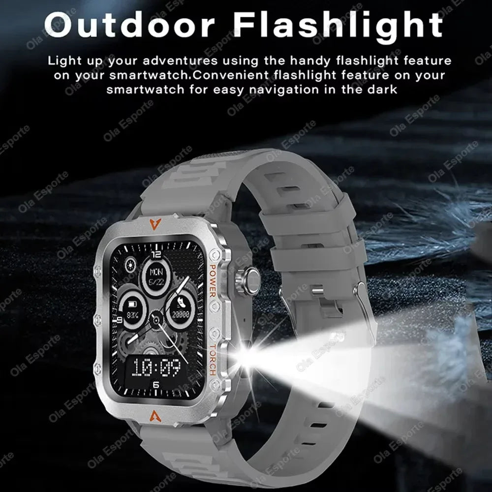 Smart Watch GPS Blue Tooth Call Waterproof Outoor Fitness Smartwatch Weather Heart Rate Health Voice Assistant For Android IOS