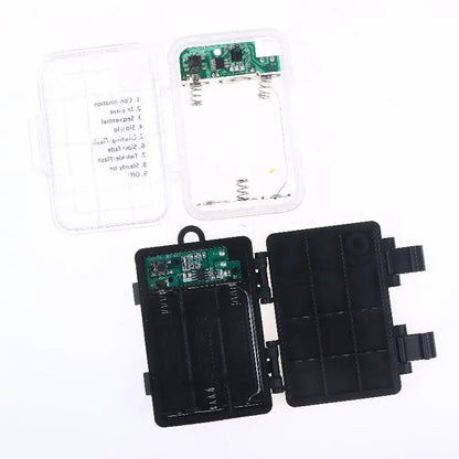 1 Set 3 Sections AA Battery Holder 3V No.5 Waterproof And Dustproof Battery Cartridge With Timing Function