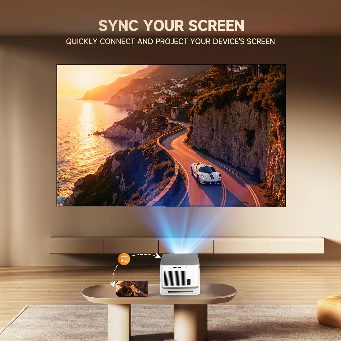 Magcubic Android 14 900ANSI Projector Auto Focus Native 1080P Support 8K With Wifi6 BT5.4 2+16G Portable Movie Outdoor HY350Max