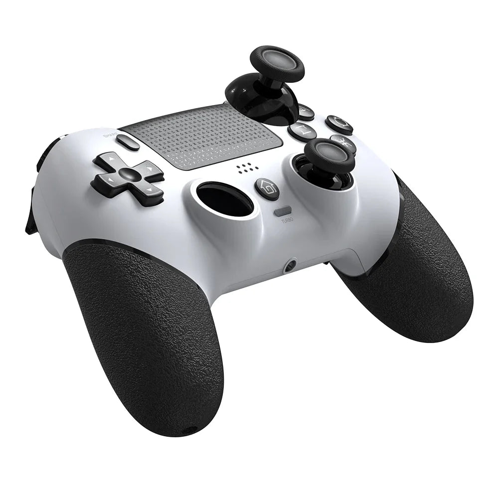 Wireless Gaming Controller 6 Axis Gyro Bluetooth Console Controller Macros Turbo Dual Vibration Hall Effect Joystick for PS4