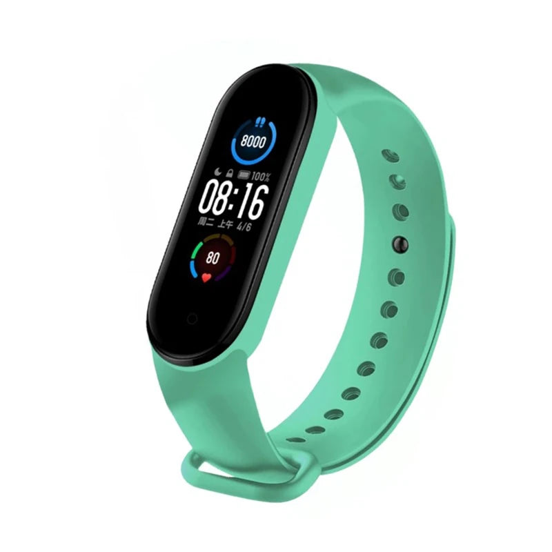 Montre connectée M6 pour homme et femme, bracelet de sport et de fitness, moniteur de fréquence cardiaque et de pression artérielle, étanche, multifonctions