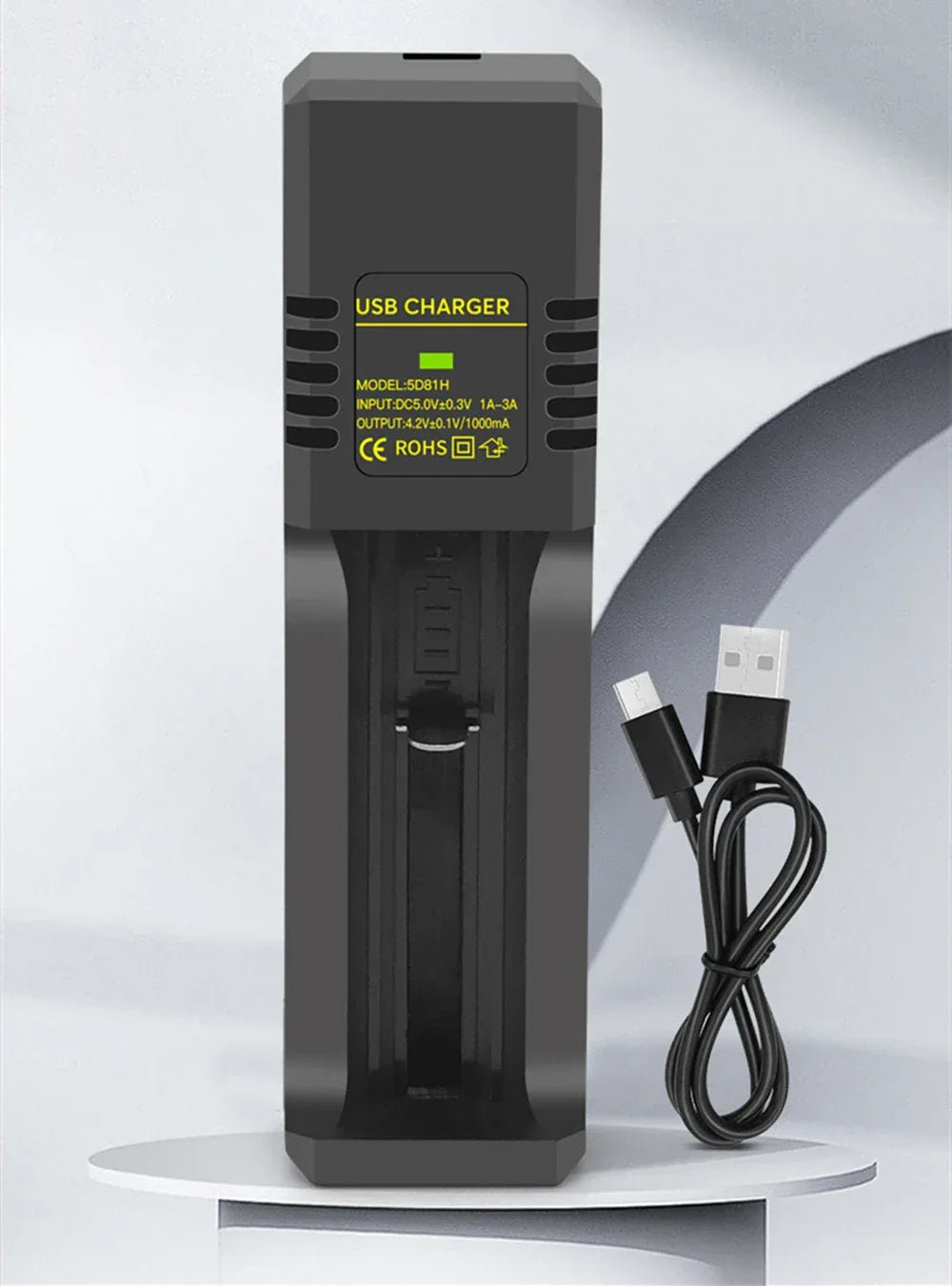 2pcs/lot 18650 rechargeable battery 12950mwh 3.7V lithium battery with 2 slot multi-function charger