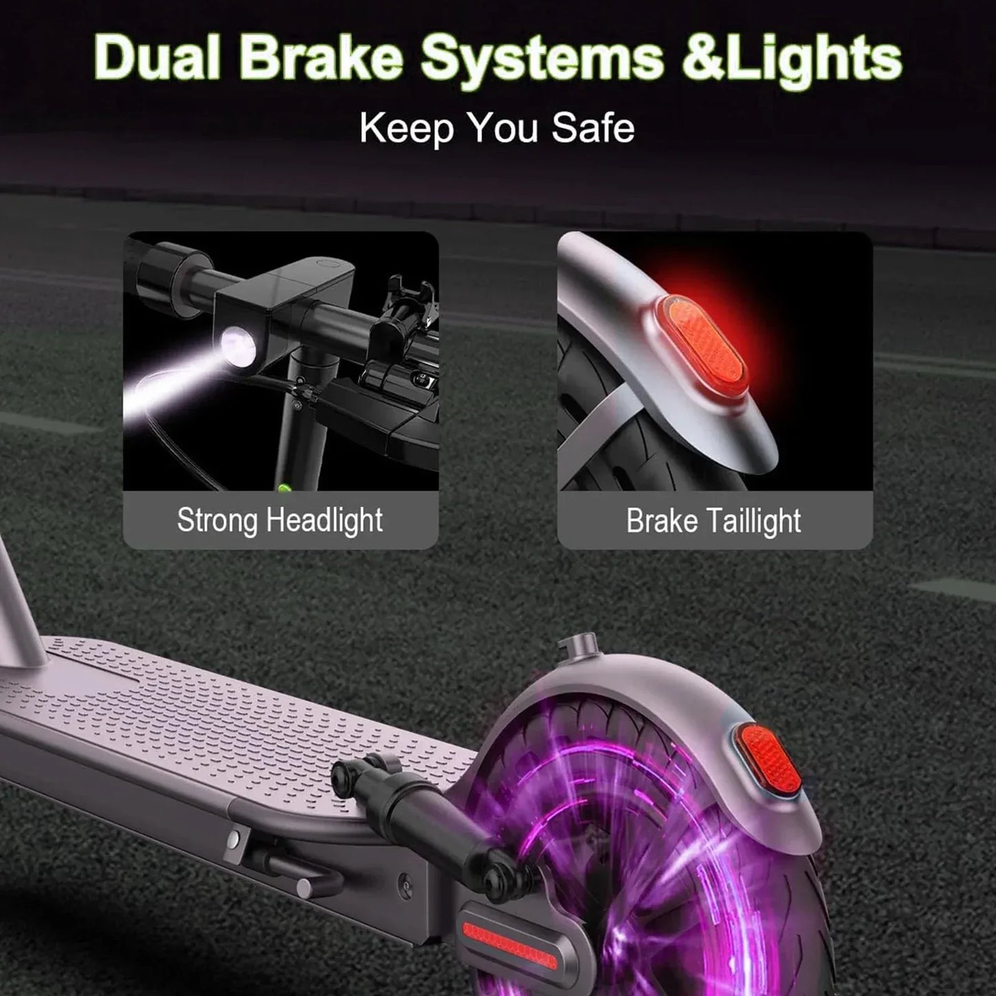 ATSANT Adult Electric Scooter 31/35km/h 500W/1000W 35KM/50KM Long Range 8.5/10Inch Tyre 10.5/14.5Ah Large Battery Kick Scooter