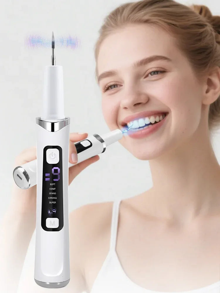 Ultrasonic Dental Scaler Tartar Remover 5 modes with LED Light Household Teeth Cleaning Tools Dental Cleaner Oral Care