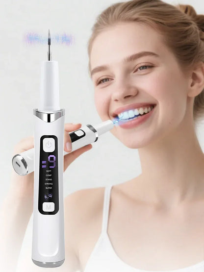 Ultrasonic Dental Scaler Tartar Remover 5 modes with LED Light Household Teeth Cleaning Tools Dental Cleaner Oral Care