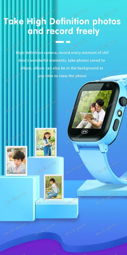Kids Smart Watch 4G Sim Card 2G Internet SOS LBS Location Call Child SmartWatch Camera Waterproof Watch Phone For Boys Girls