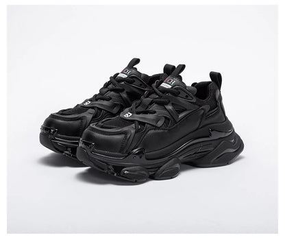 CH 2023 Women's Shoes Summer New Thick Sole Casual Sports Shoes Women's Lightweight Versatile Lace up Dad's Shoes