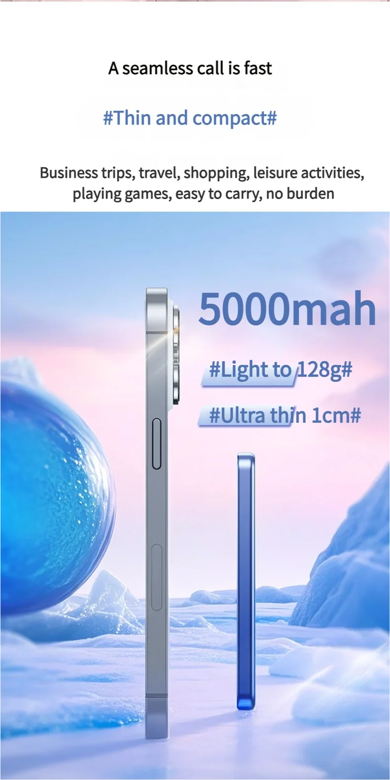 New 10000mAh Ultra-thin Magsafe Power Bank 22.5W Super Fast Charging Portable External Battery for IPhone 16 15 14 13 12 Huawei