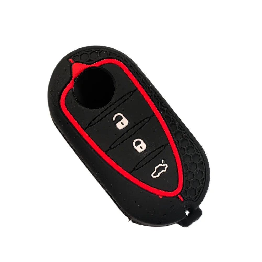 Silicone Key Cover Holder For Alfa Romeo Giulietta Myth Junior 4C Romeo Mito Myth 159 GTO GTA Car Remote Control Car Accessories