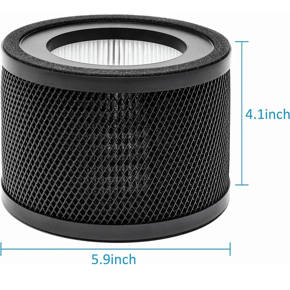 2PCS TT-AP001 HEPA Filter Compatible with TaoTronics TT-AP001 Air Purifier H13 True HEPA Filter Activated Carbon Filter