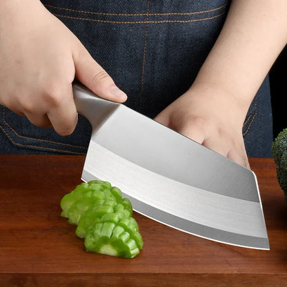 Cleaver Kitchen Knives Wooden Handle Stainless Steel Utility Knife Slicing Fish Vegetables Butcher Knife Chef Cleaver Meat Knife