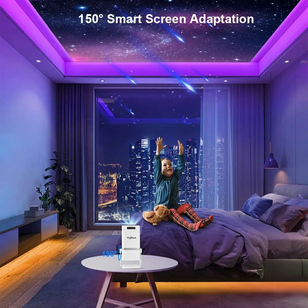 ThundeaL 4K Full HD Projector FHD TD80W Android WiFi 3D Home Theater TD80 Portable Beam Mini Projector Meeting 3D Video PK HY320