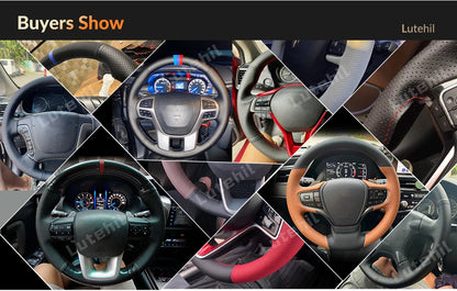 For Seat Ibiza 2004 2005 2006 Custom Car Steering Wheel Braid Cover Hand Sewing DIY Artificial leather Suede Car Accessories by PDG ibma