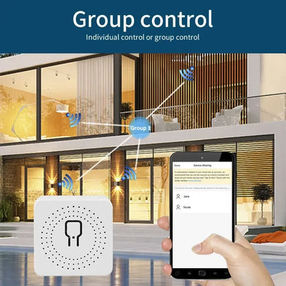 20A 16A Smart WiFi Switch DIY Automation Module 2-way Control CozyLife APP Remote Control Alexa Google Home Voice Control