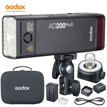 Godox AD200PRO II 200W Out-door Pocket Flash AD200PROII TTL HSS Speedlite Bi-color Modeling Lamp With X2T/X3/X3PRO/XPRO/XPROII