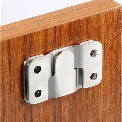 10PCS Universal Mounting Hooks Heavy Duty Wall Hanger Bracket for Pictures Frames Furniture Home Decor Storage