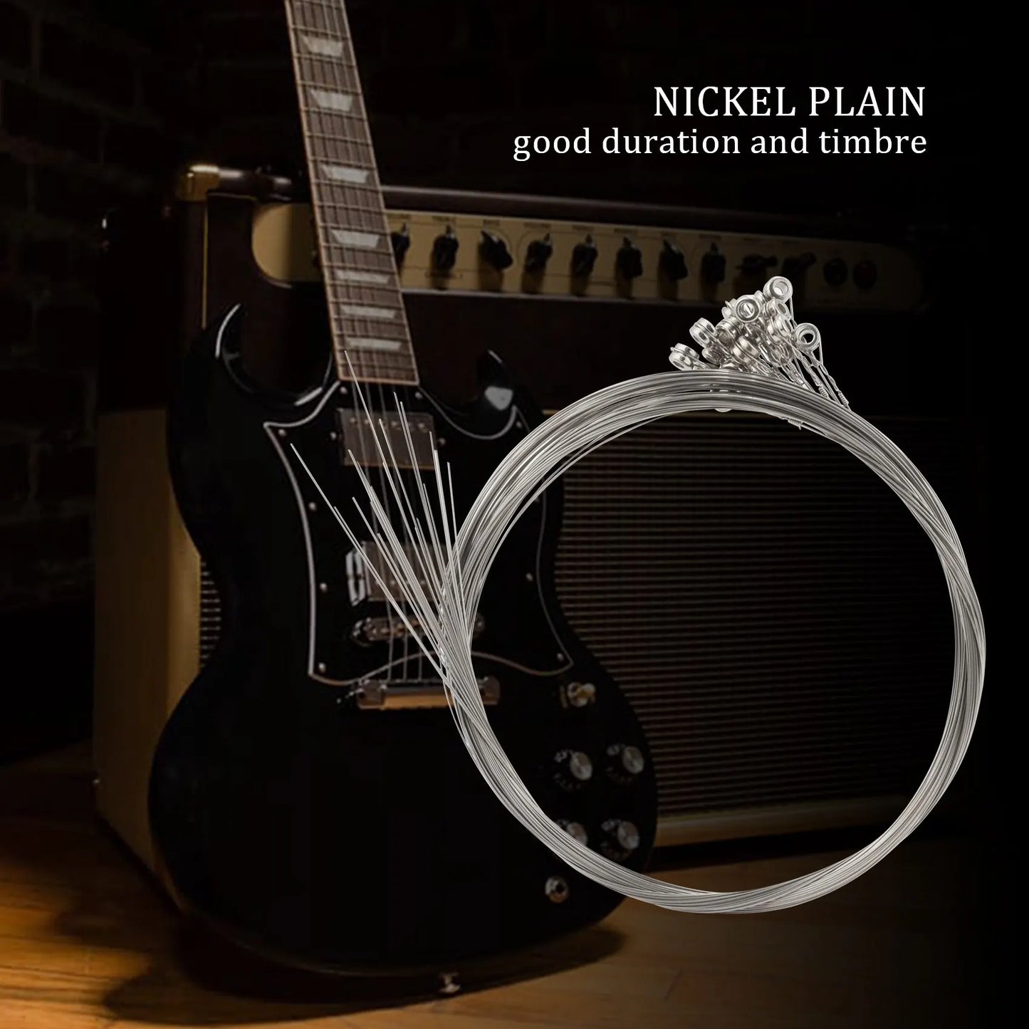 Trendy! 20-Pack Single Electric Guitar Strings Bulk .011 High E (Medium) 11 Gauge