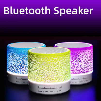 Bluetooth Mini Speaker Wireless Speaker Colorful LED TF Card USB Subwoofer Portable MP3 Music Sound Column For PC Phone