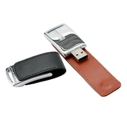 Pendrive 256GB USB Flash Drive Leather with Metal Keychain 64GB 32GB 8GB Business Usb Memories Disk 128GB Pen Drive Memory Stick
