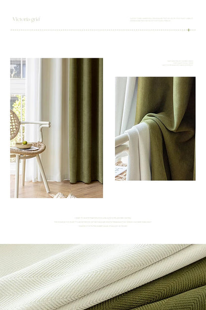 Modern Simple Blackout Curtain Luxury Living Room Drape Room Balcony Floor-to-ceiling Windows Curtains Bedroom Soundproof Drapes