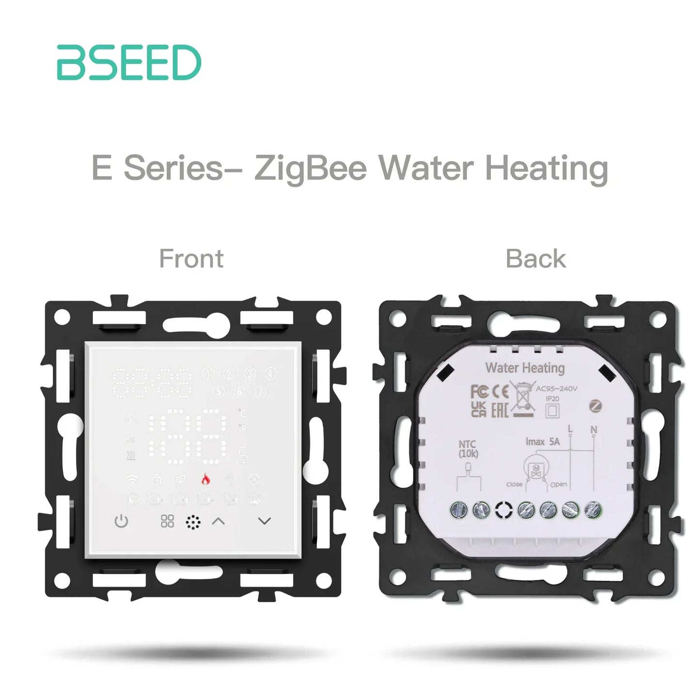 BSEED Zigbee Thermostat Modules Room Temperature Controller of Water/Electric Floor Heating Gas Boiler Tuya APP Work with Alex