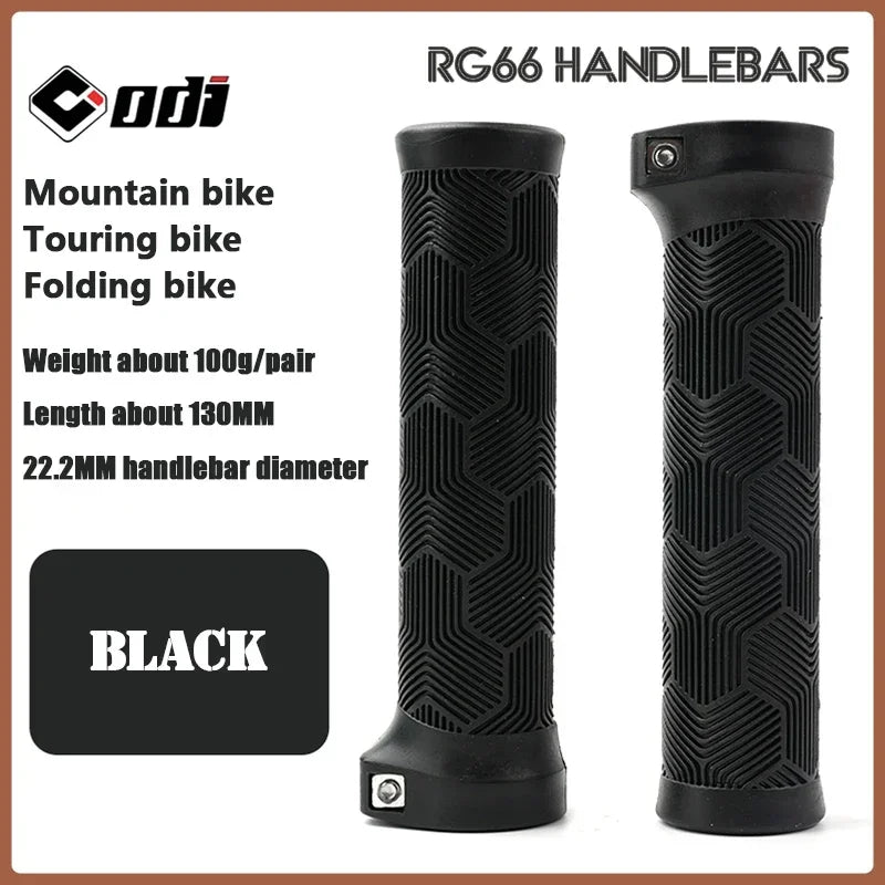 ODI Rubber Bicycle Grips 22mm Set Ergonomic MTB Handlebar Grips for Dirt Pit BMX And Mountain Bike in Purple Brown Pink Black