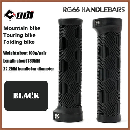 ODI Rubber Bicycle Grips 22mm Set Ergonomic MTB Handlebar Grips for Dirt Pit BMX And Mountain Bike in Purple Brown Pink Black