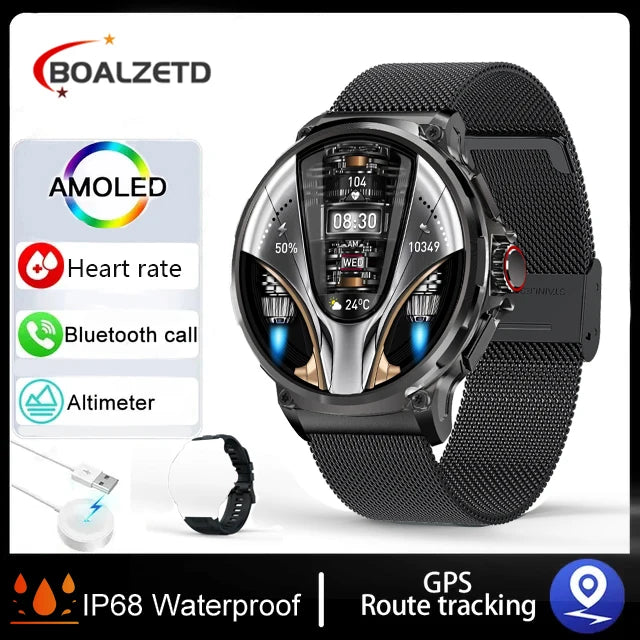 New 1.85-inch Ultra HD SmartWatch GPS Track Bluetooth Call 710 Mah Large Battery Sports Fitness smartwatch 2026 clock Gift Hot