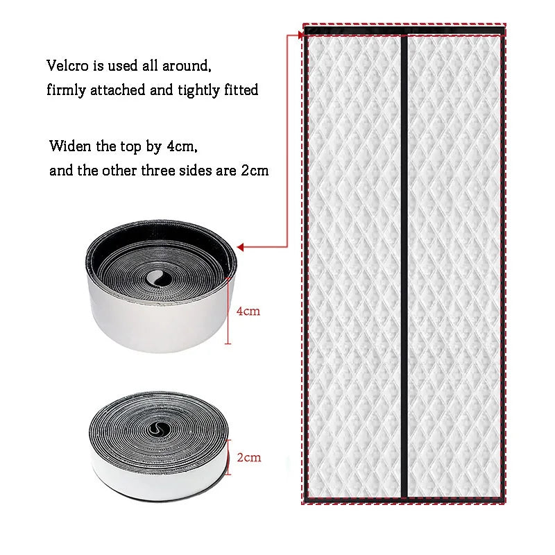 Winter magnetic cotton door curtain, thickened, warm, windproof, partition curtain, soundproof, cold proof, blackout curtain