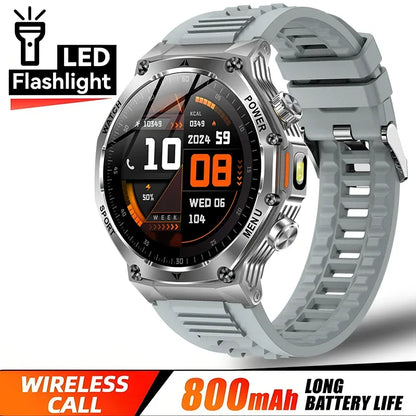 2026 800mAh Super Capacity Battery Adult Men Smart Watch 1.8-inch Large Screen Bluetooth Call IP68 Waterproof SmartWatch Sports