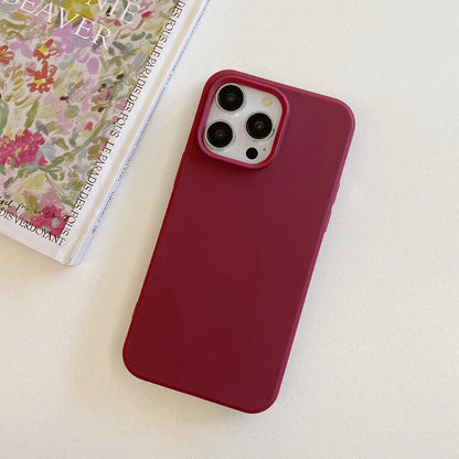 Luxury Matte Candy Color Silicone Soft Case For iPhone 17 Air 16E 16 15 14 13 Pro Max Plus Shockproof Back Cover Slim TPU Shell