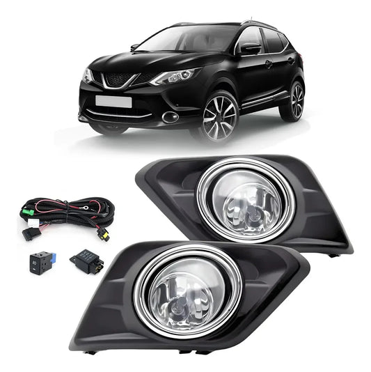 Fog Lights for Nissan X-trail T32 X trail Rogue 2014-2016 Headlight LED Fog Light Switch Harness Cover Grill Fog Lamp Assembly