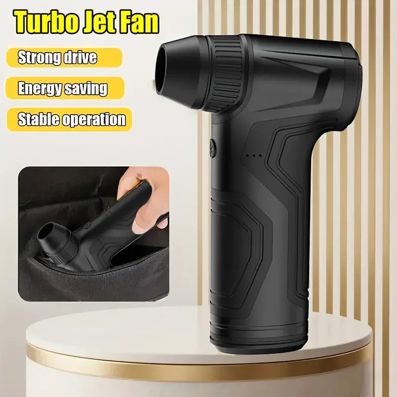 7800000RPH 7000mAh Pocket Dust Blower Mini Turbo Jet Fan Rechargeable 101m/s Turbo Violent Fan Powerful Blower for Cleaning