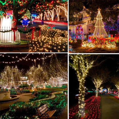 100/2M Outdoor LED String Lights Garland Waterproof Fairy Light Christmas Wedding Party Holiday Gardening Decoration USB/Battery