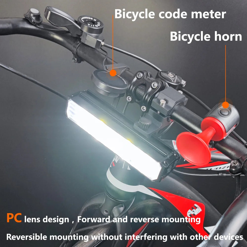 Bicycle Light Front 5200LM LED Light for Bicycle 8000mAh Mountain Cycle Headlight Lamp MTB Bike Light USB Flashlight Super Brigh