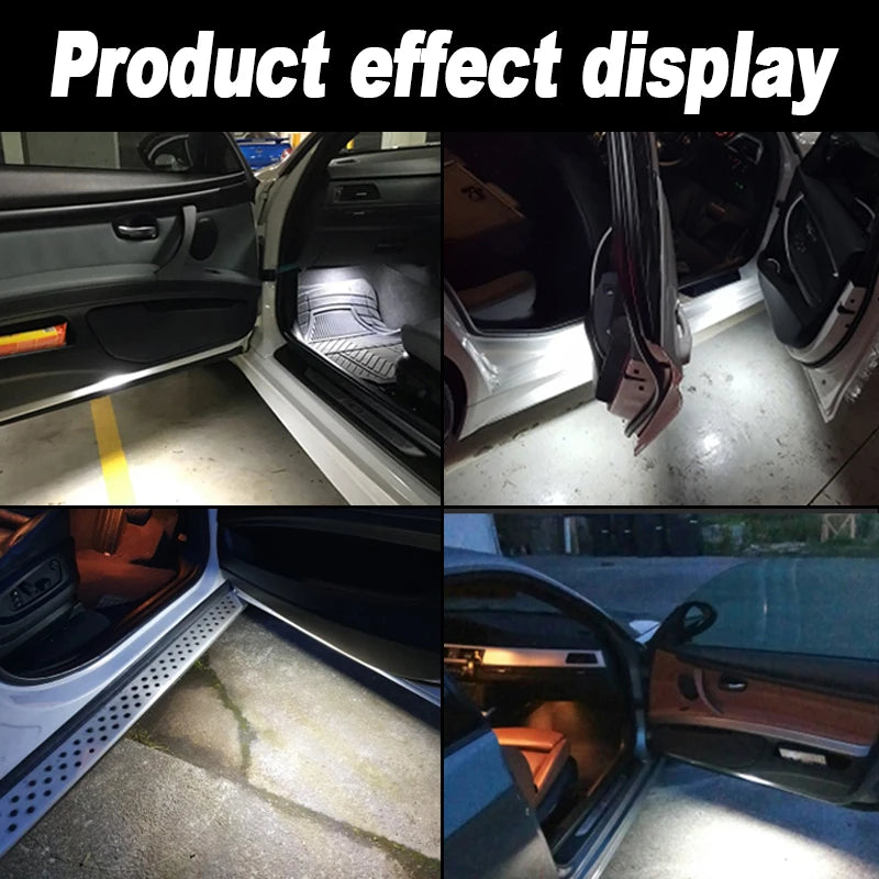 1pc/2pcs Car LED Welcome Projector Courtesy Door Light for Ford Focus Kuga 2013~up Canbus DC12V Bright Interior Led Lights White
