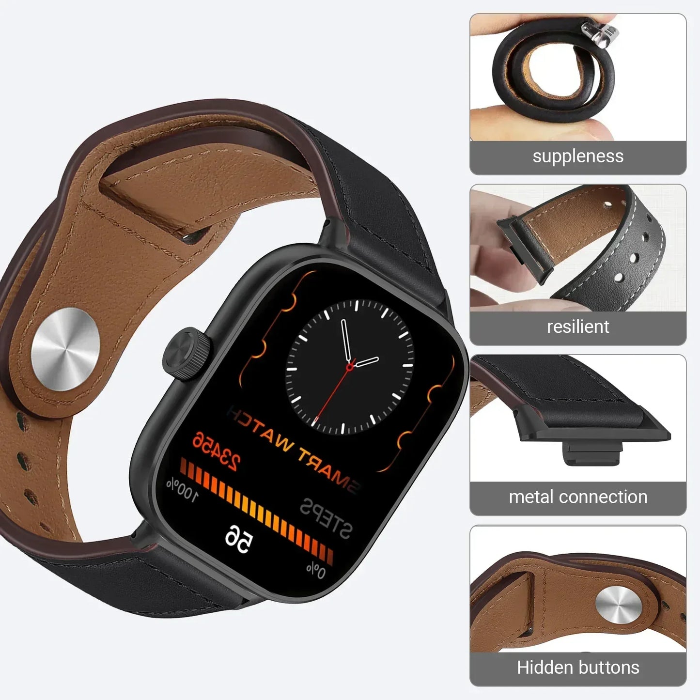 for Redmi watch 5 Leather Band for redmi watch 4 Smart Watch correas Strap Accessoeies for Xiaomi Mi band 9pro 8pro