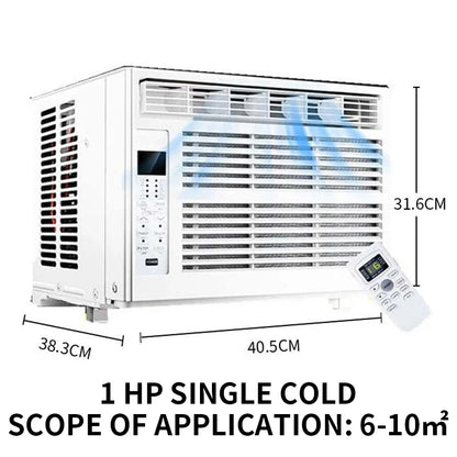 Window Air Conditioner Window-Mounted Portable Refrigeration Air Conditioners Cold 24-hour Timer Remote Control Room Cooler