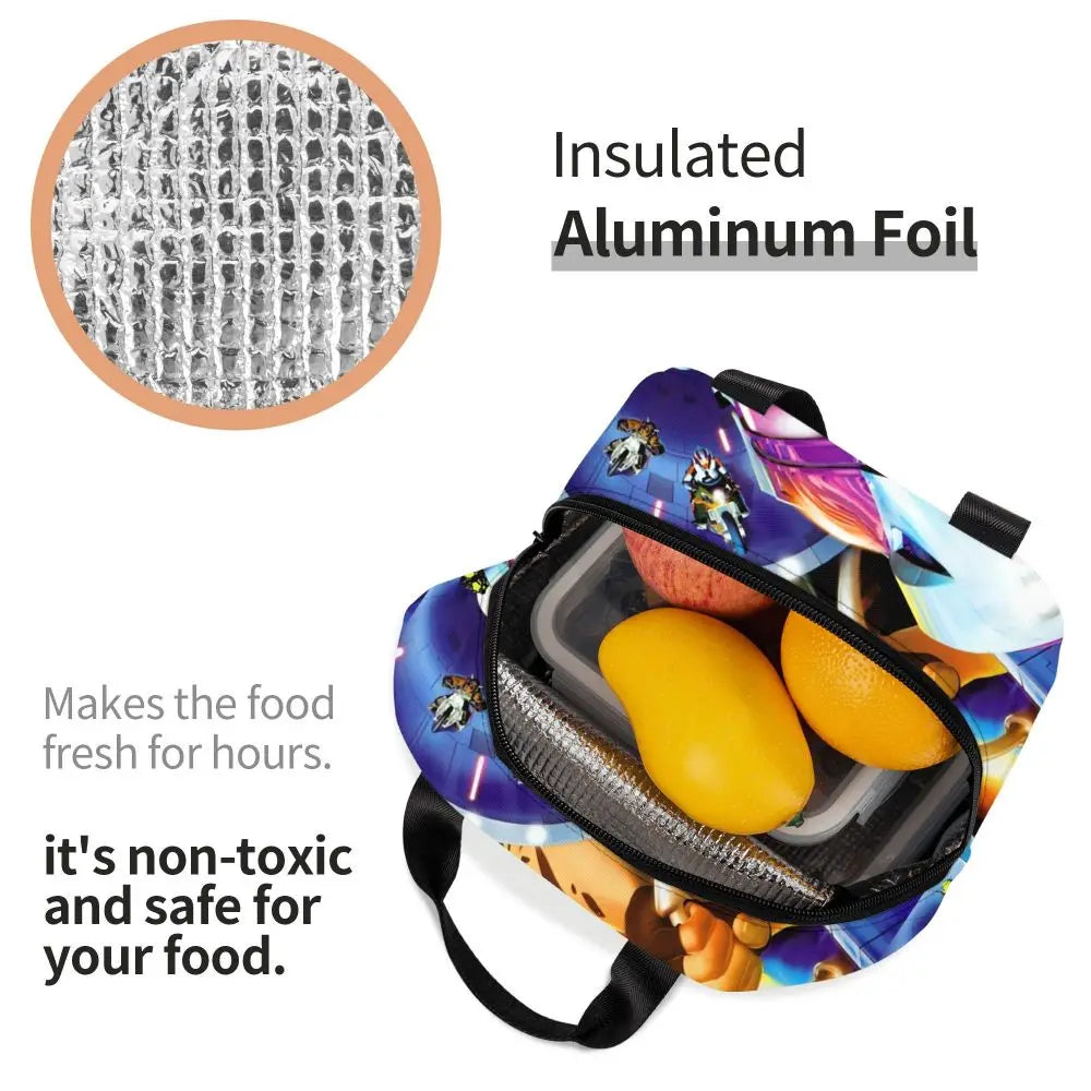 Custom Hot Wheels For Fans Thermal Insulated Lunch Bag Cartoon Sport Car Portable Lunch Container Travel Multifunction Food Box