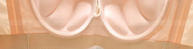 Plus Size Push Up Bra Sexy Lace Underwire - Full Coverage Lingerie for Curvy Women, Wide Side Wings & Thin Cup Support Big Bust
