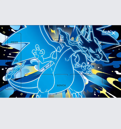 Diy Pokemon Playmat - Self Made New Gengar Dragonite Squirtle Charmander Bulbasaur Battle Card Mat Rubber Anti-slip Mouse Pad