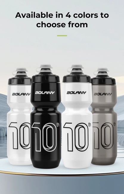BOLANY 750ML Sports Bottle 10th Rubber Transparent Plastic with lid Bottle Portable Squeeze Drinking Outdoor Cycling Kettle