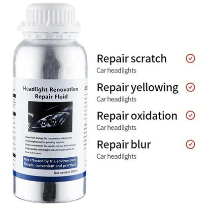 car headlight restoration polish kit polish car headlights 800ML liquid polymer faros car headlight polishing repair kit