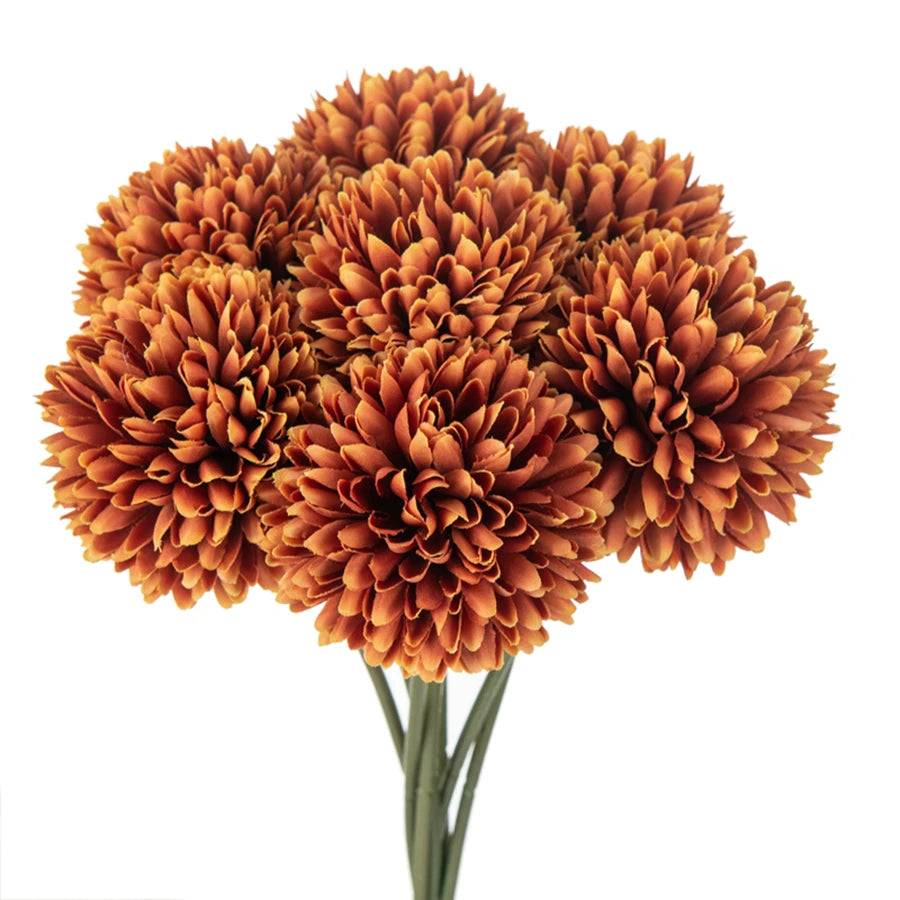 3/5PCS Silk Hydrangea Pompon Home Decor Scrapbooking Wedding Festival Wreath Bridal Accessories Clearance Artificial Flowers Diy
