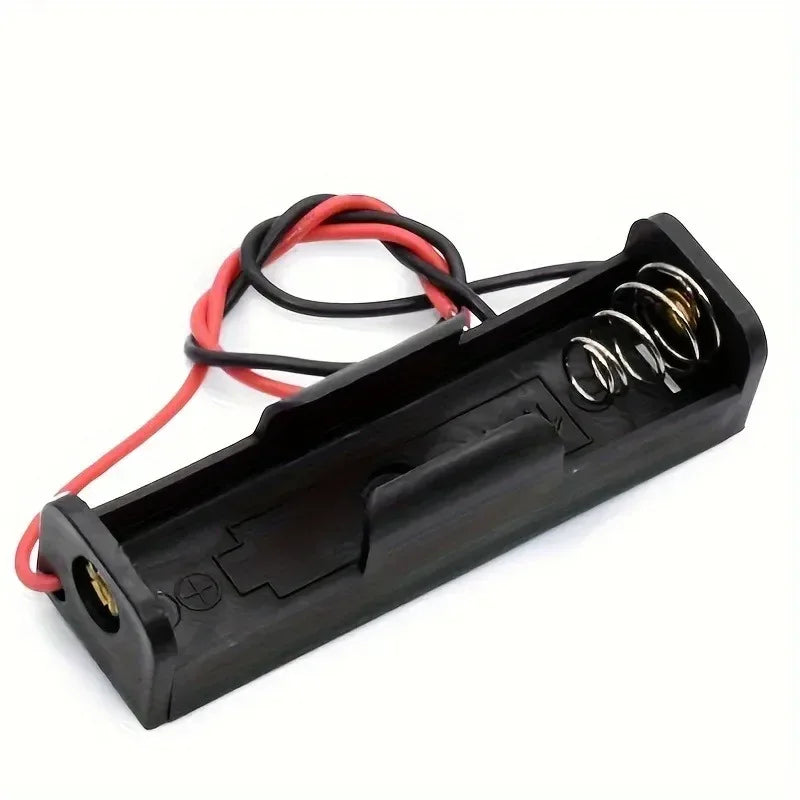 5pcs 18650 Power Bank Cases 1X 3.6V-4.2V 18650 Battery Holder Storage Box Case 1 Slot Battery Container with Wire Lead