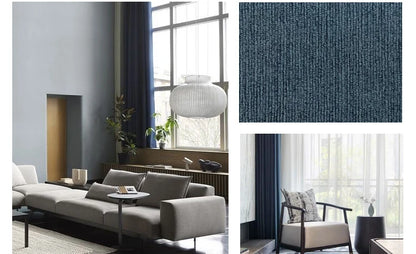Japanese Nordic Cotton and Linen Curtains for Living Room Bedroom Blackout Curtain Decoration Custom Finished Partition Curtain