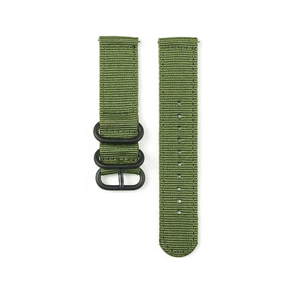 Nylon Watch Band Waterproof Ballistic Nylon One- Military Watch Straps for Men & Women Choice of Color & Width 18mm, 20mm, 22mm
