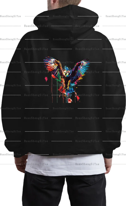 Color Fluid Painting Ironing Sticker Clothes DTF Fashion T-shirt Hoodie DIY Jacket Patch Hot Paste Paper