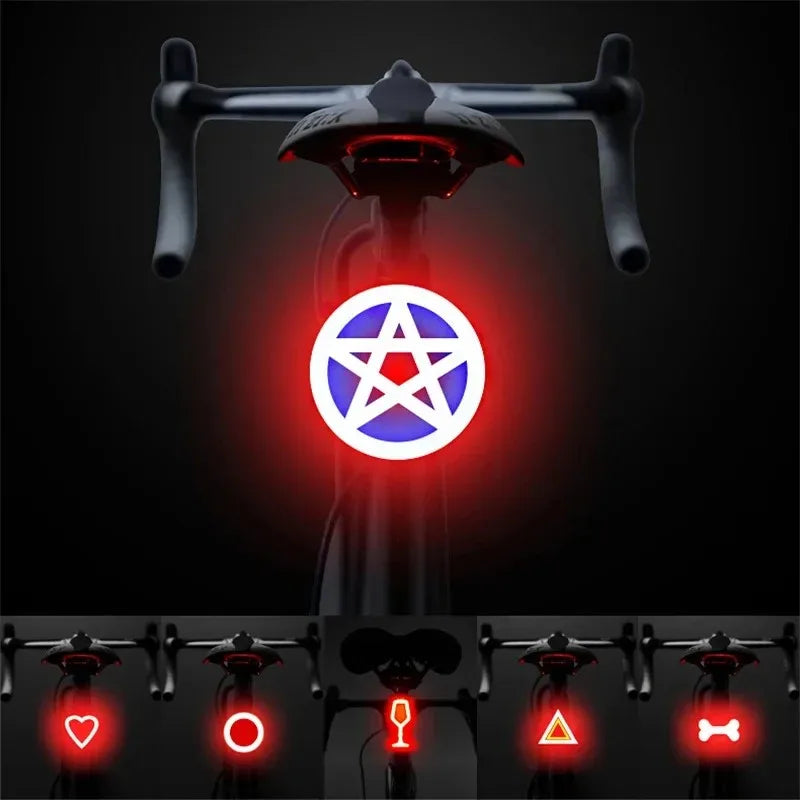 Multi Lighting Modes Bicycle Tail Light Cycling Lamp USB Rechargeable Led Flash Tail Rear Lights MTB Seatpost Bike Accessories